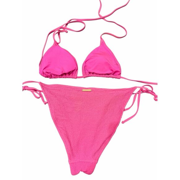 Milly bright pink bikini swim suit- size L - Picture 2 of 4